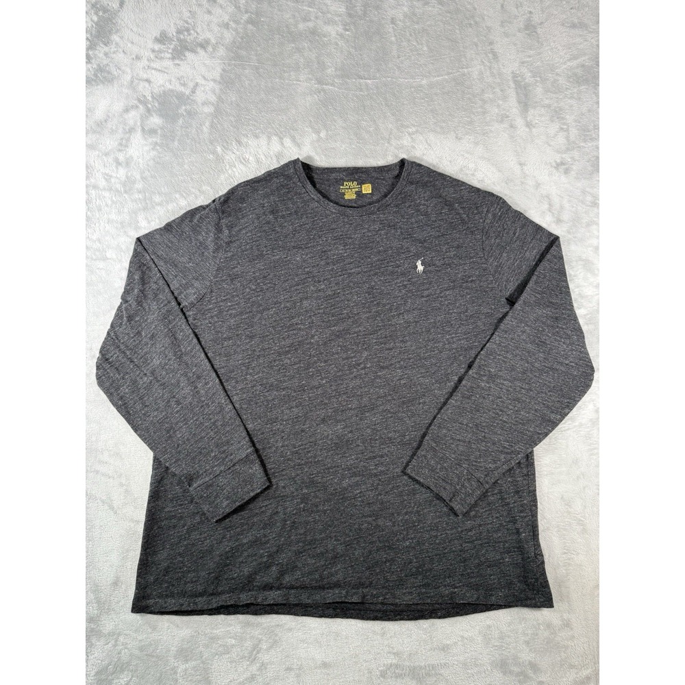 Polo Ralph Lauren Shirt Men's XL Grey Classic Fit Long Sleeve